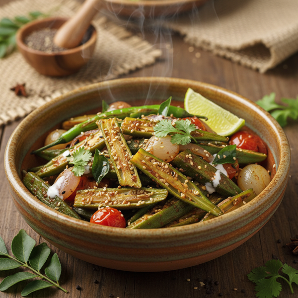 Southern Asian Okra Stir-Fry Delight recipe