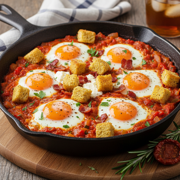 Southern Baked Tomato Eggs recipe