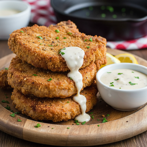 Southern Buttermilk Fried Pork Chops recipe