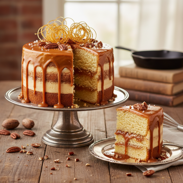 Southern Caramel Delight Cake recipe