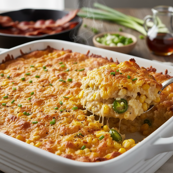 Southern Cheesy Corn Grits Bake recipe