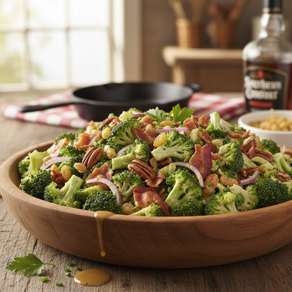 Southern Comfort Broccoli Bacon Salad recipe
