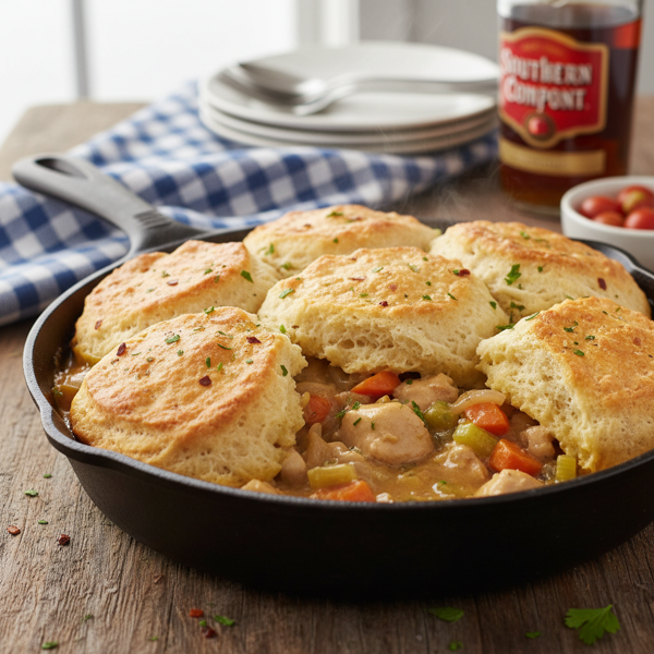 Southern Comfort Chicken and Biscuits Bake recipe
