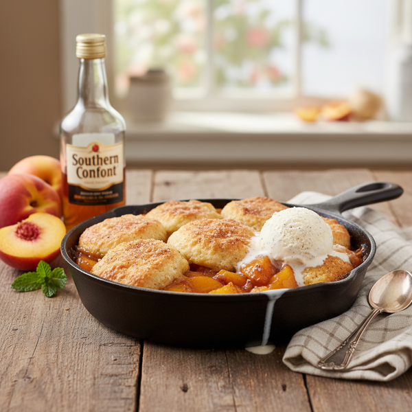 Southern Comfort Peach Cobbler recipe