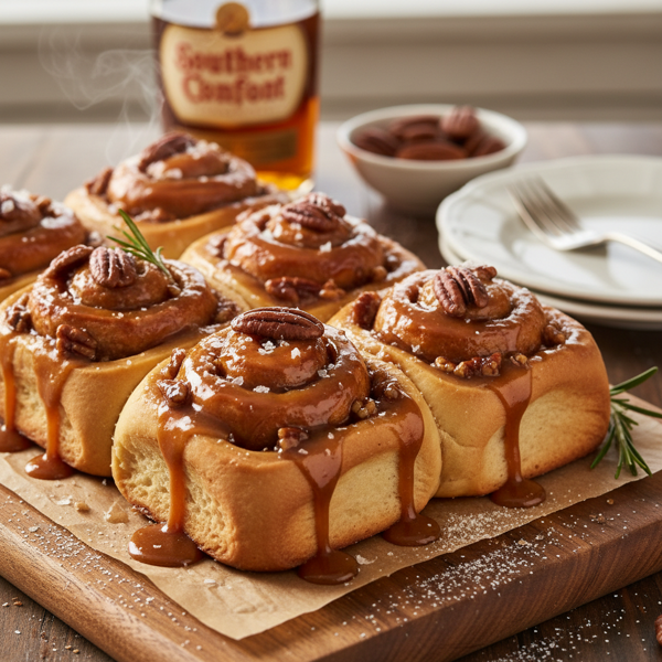 Southern Comfort Pecan Caramel Rolls recipe