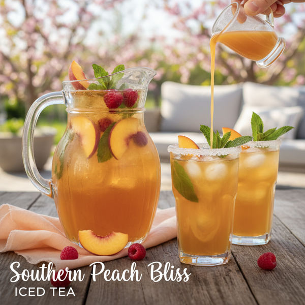 Southern Peach Bliss Iced Tea recipe