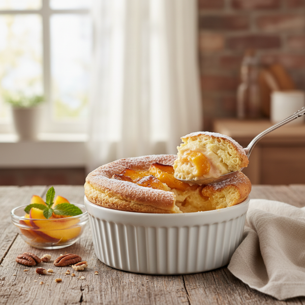 Southern Peach Dream Soufflé recipe