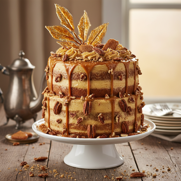 Southern Pecan Praline Delight Cake recipe