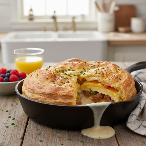 Southern Skillet Breakfast Puff recipe