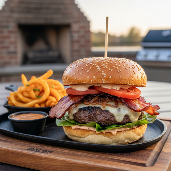 Southern Smoked Bacon Burger recipe