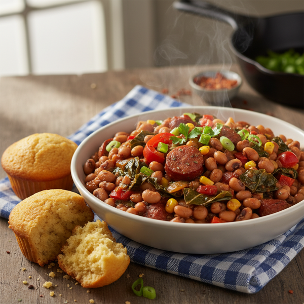 Southern Spiced Black-Eyed Peas Delight recipe