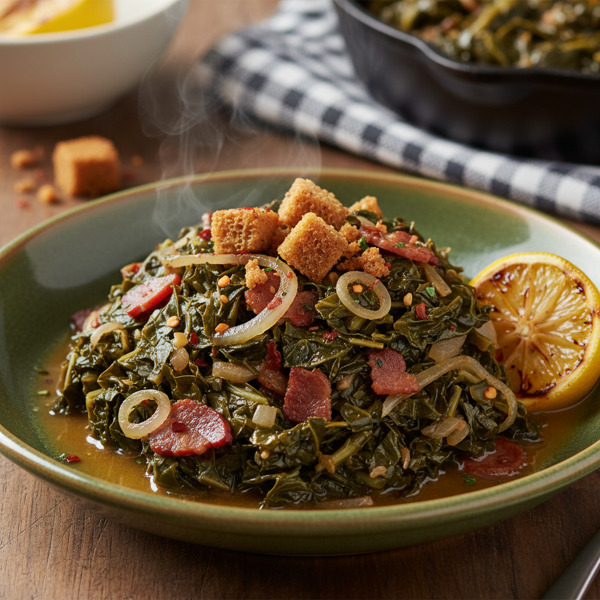Southern Style Collard Greens Delight recipe