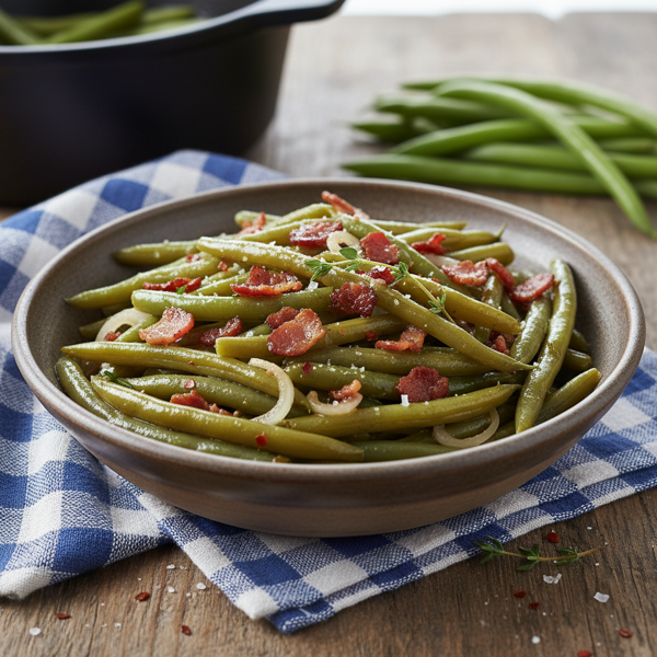 Southern Style Green Beans with Bacon recipe