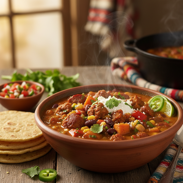 Southwest Sausage & Bean Delight Soup recipe