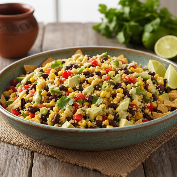 Southwestern Black Bean and Couscous Fiesta Salad recipe