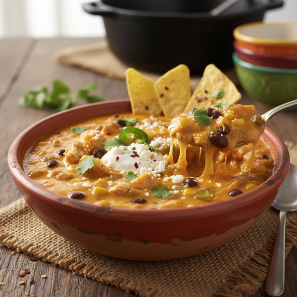 Southwestern Cheesy Enchilada Chowder recipe