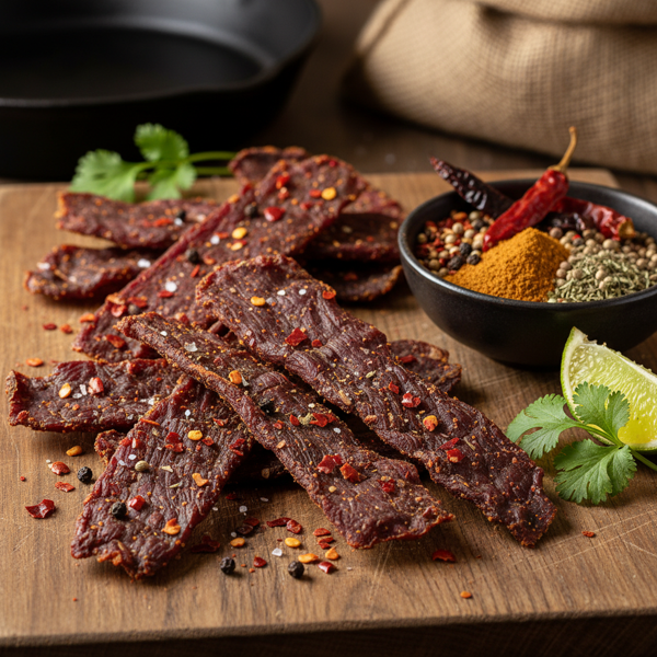 Southwestern Spice Infused Beef Jerky recipe