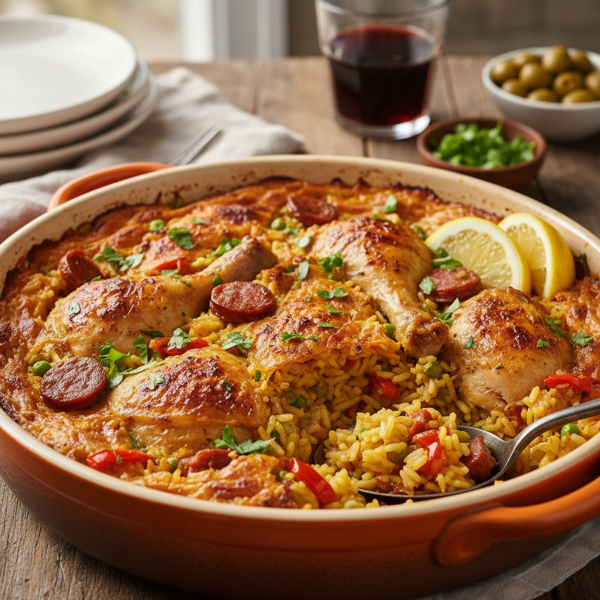 Spanish Chicken Rice Casserole recipe