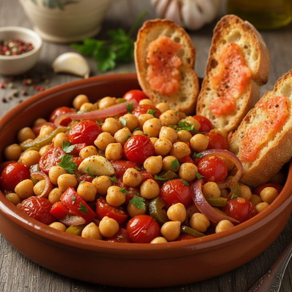 Spanish Chickpea and Tomato Medley recipe