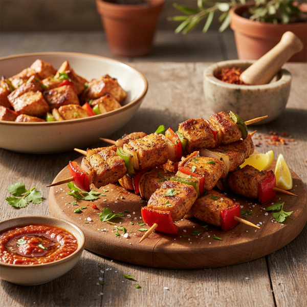 Spanish Spiced Pork Skewers recipe