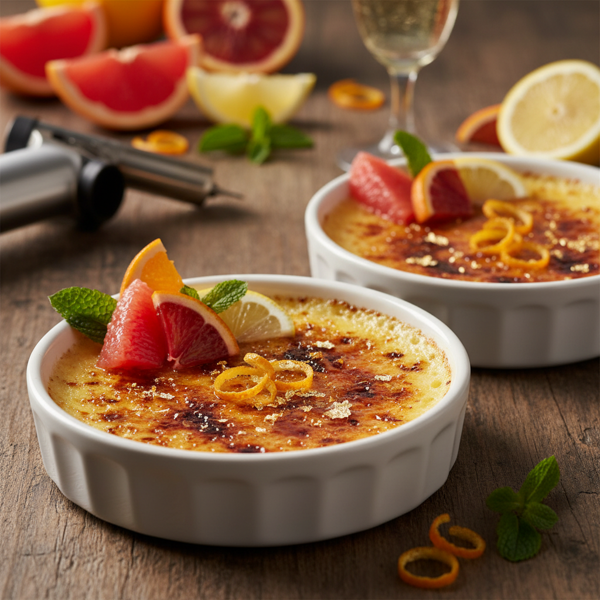Sparkling Citrus Crème Brûlée recipe