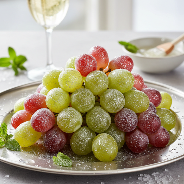 Sparkling Gelatin-Glazed Grapes recipe