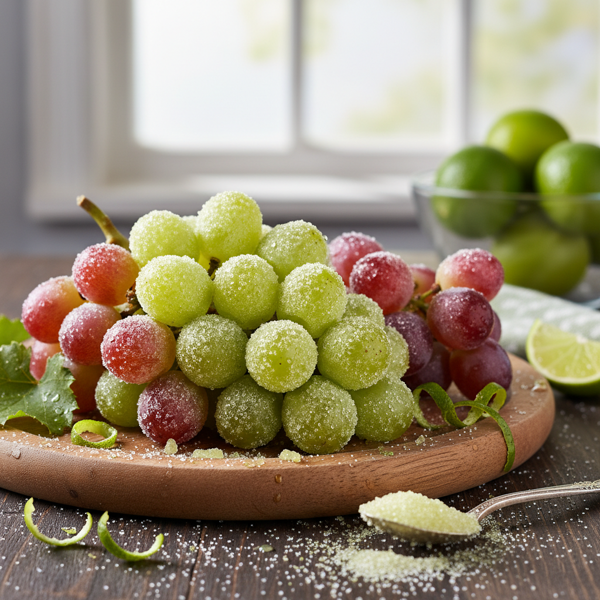 Sparkling Lime-Dusted Grapes recipe