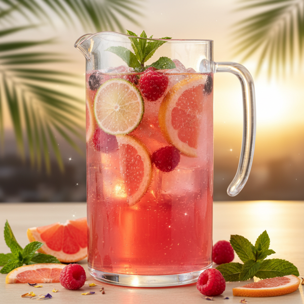 Sparkling Pink Paradise Punch recipe