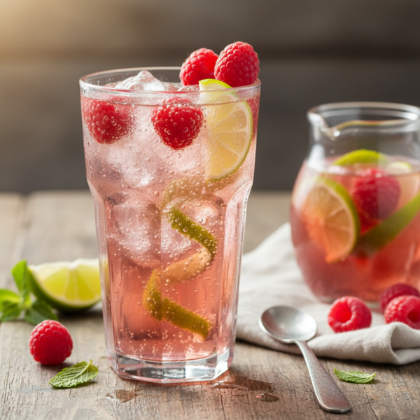 Sparkling Raspberry Lime Refresher recipe
