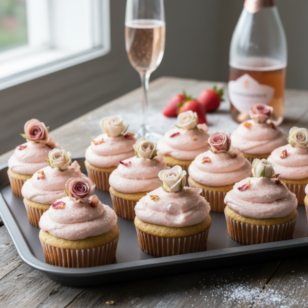 Sparkling Rosé Cupcakes recipe