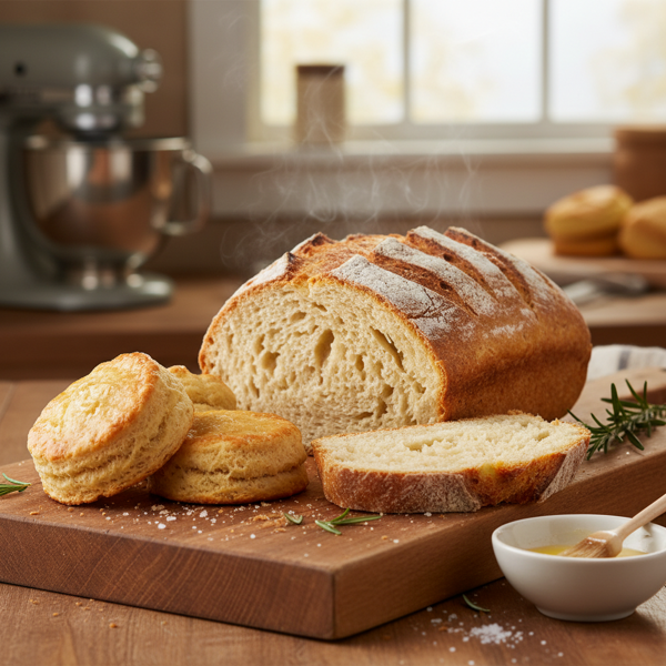 Speedy Homemade Bread and Biscuits recipe