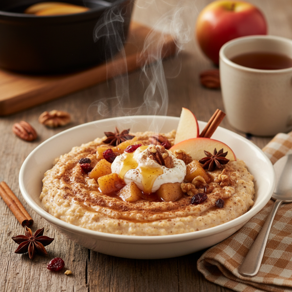 Spiced Apple Cider Oatmeal Delight recipe