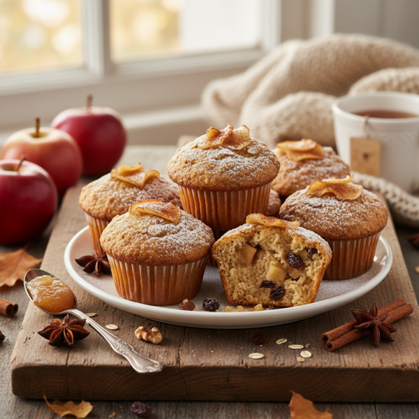 Spiced Apple Harvest Muffins recipe