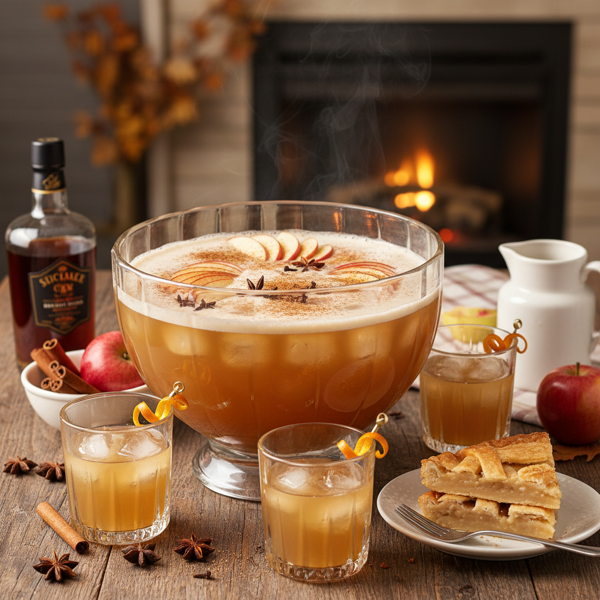 Spiced Apple Pie Rum Punch recipe