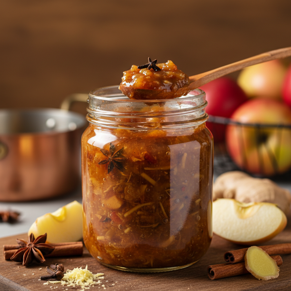 Spiced Apple and Ginger Chutney recipe