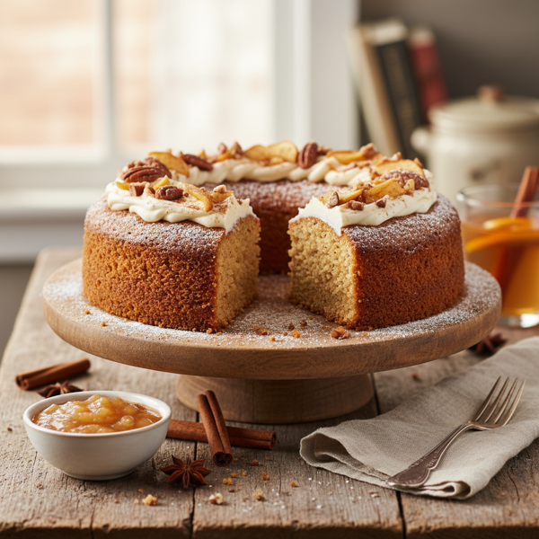 Spiced Applesauce Delight Cake recipe