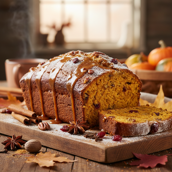 Spiced Autumn Pumpkin Bread recipe