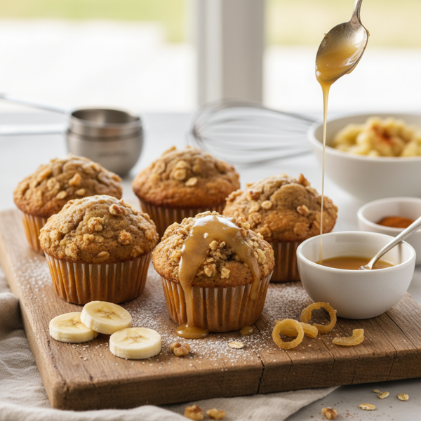 Spiced Banana Ginger Muffins (Gluten-Free) recipe