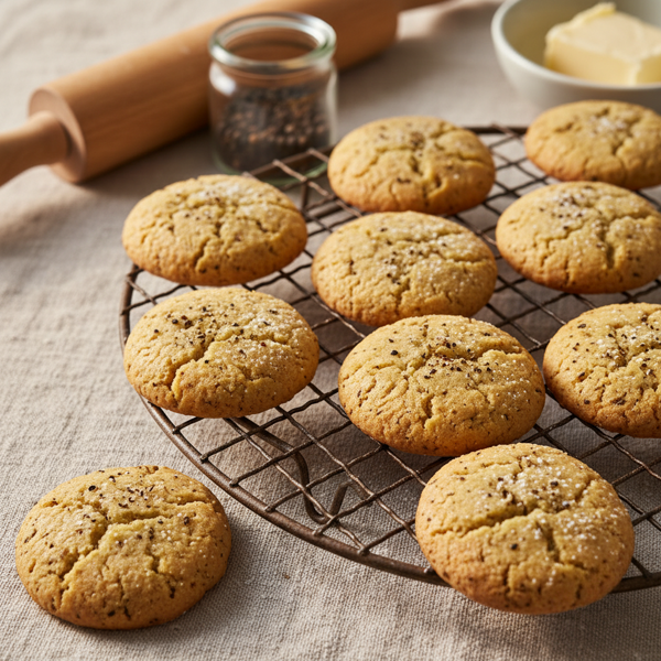 Spiced Black Pepper Butter Cookies recipe