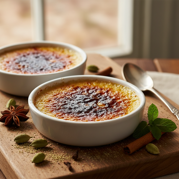 Spiced Cardamom Crème Brûlée recipe