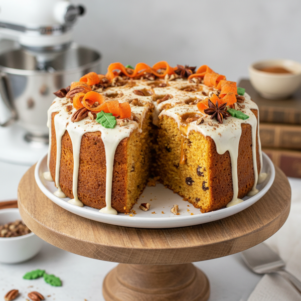 Spiced Carrot Delight Poke Cake recipe