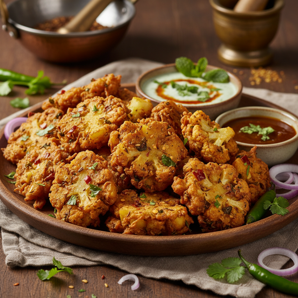 Spiced Cauliflower and Potato Bhaji recipe