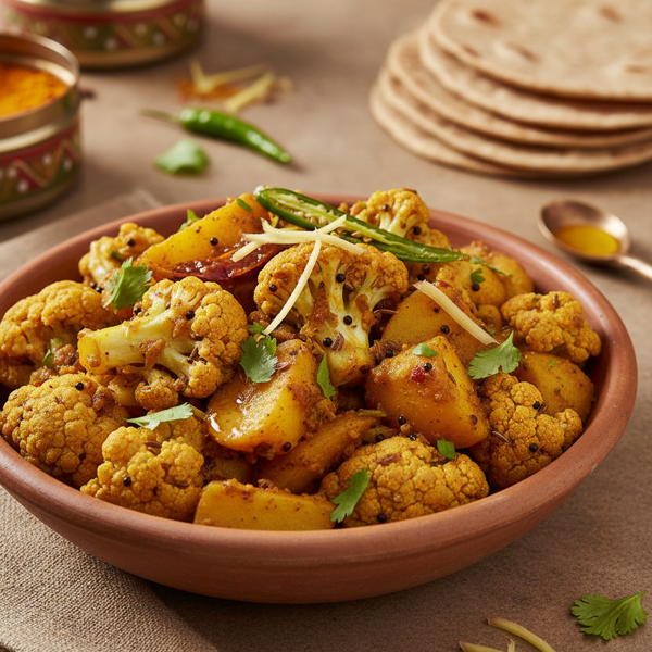Spiced Cauliflower and Potato Delight (Aloo Gobi) recipe