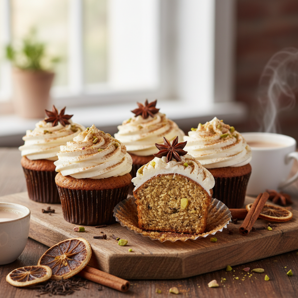 Spiced Chai Delight Cupcakes recipe