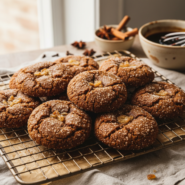 Spiced Chewy Ginger-Molasses Cookies recipe