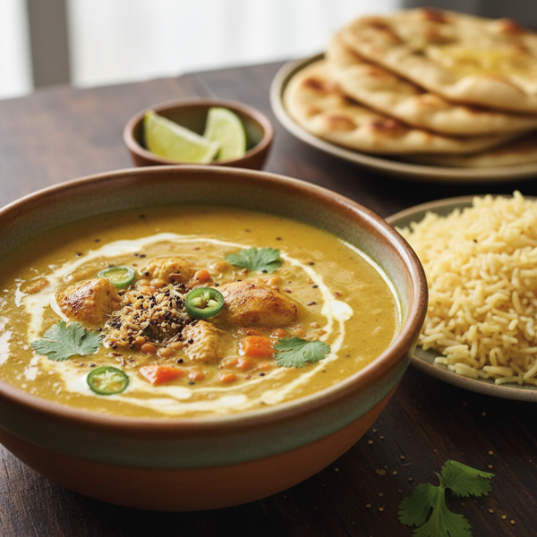 Spiced Chicken Mulligatawny Soup recipe