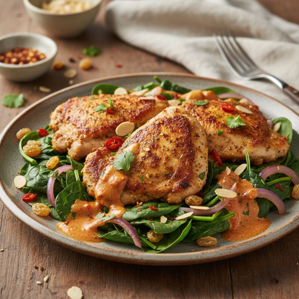 Spiced Chicken and Spinach Delight recipe