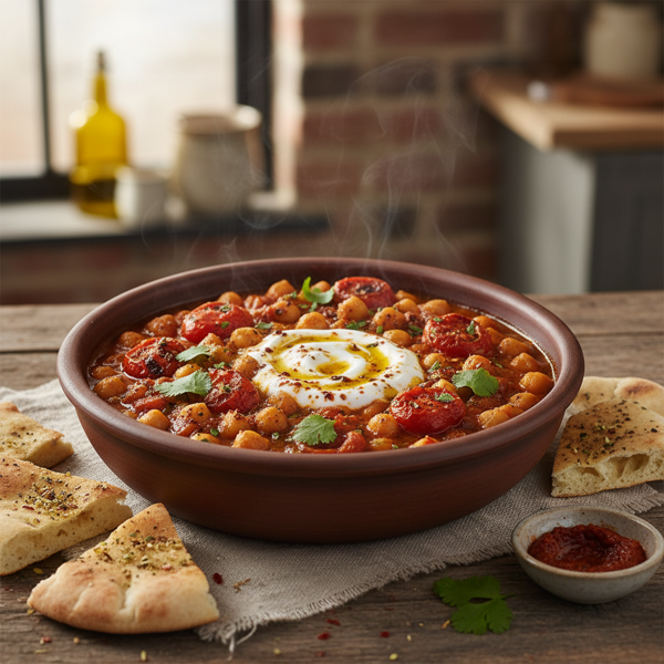 Spiced Chickpea and Fire-Roasted Tomato Delight recipe