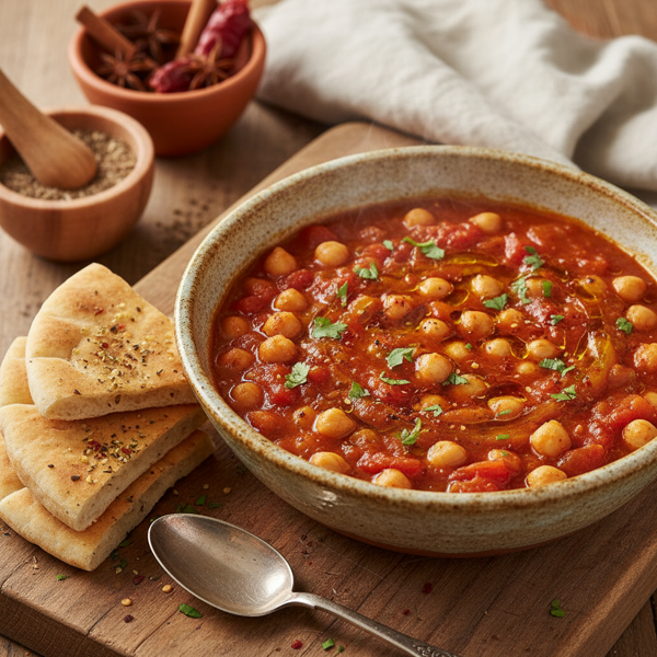 Spiced Chickpea and Tomato Stew recipe
