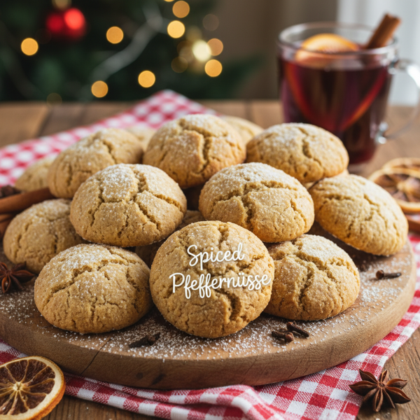 Spiced Christmas Pfeffernüsse Cookies recipe